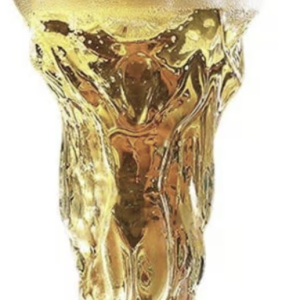 World soccer cup Beer Mug Trophy with ball design - Clear